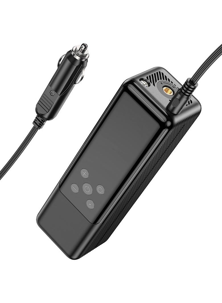 هوكو مضخة هواء ذكية محمولة مزودة بشاشة LED - منفاخ إطارات رقمي 12 فولت للسيارات والدراجات والكرات (بحد أقصى 3.5 بار) - Image 4