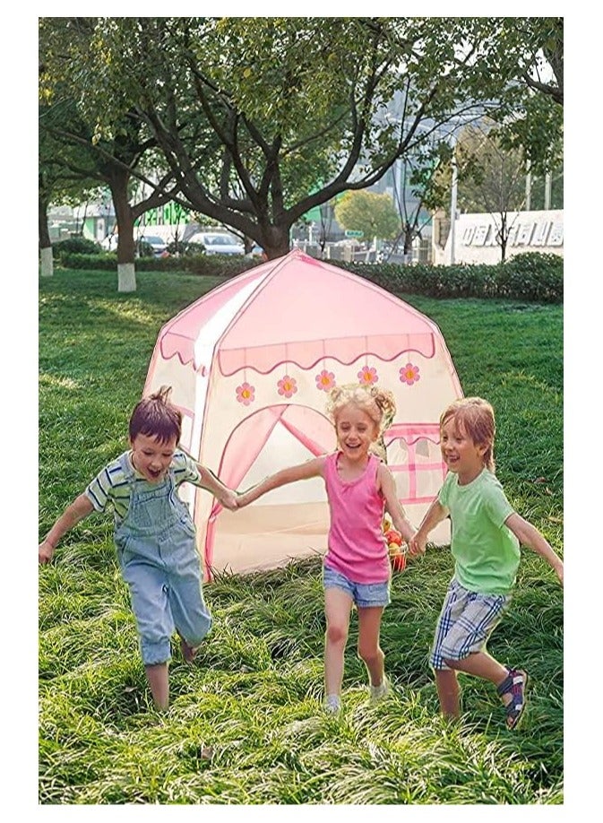 BLOOMING TIME Play Flower Tent/Princess Tent for Girls/Children Playhouse for Indoor Outdoor ，Boys & Girls Birthday Gift (Ball light flower - Image 4
