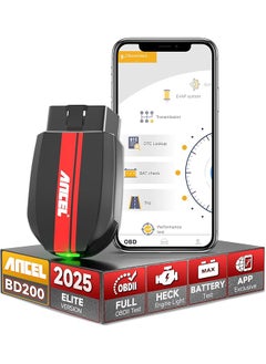 ANCEL BD200 OBD2 Scanner Bluetooth, Code Reader for Vehicles & Check Engine Diagnostic Scan Tools with Battery Test, Exclusive App On iOS & Android, Wireless OBDII Adapter Works for 1996 & Newer Cars