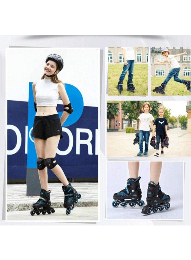 DEXO Inline & Roller Skates Shoes for Kids Youth and Adults, Adjustable inline Skates Shoes for Beginners Complete Set With Helmet and Protection, Medium - Image 4