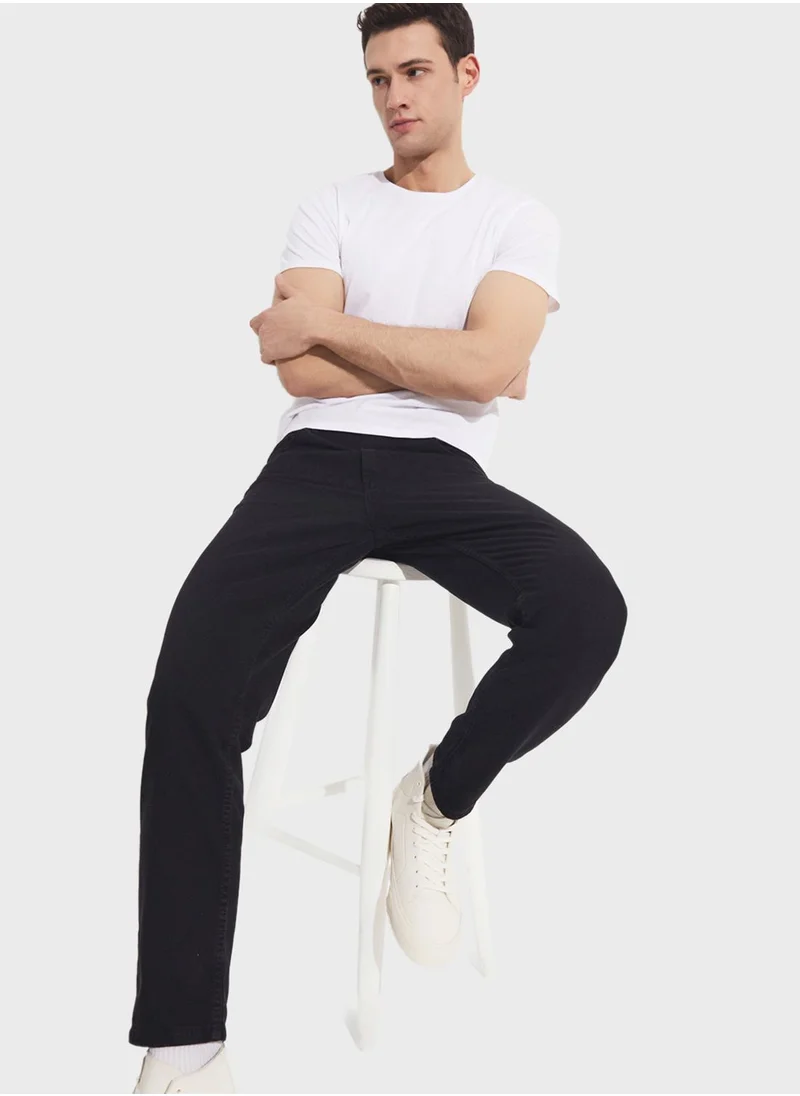 جون Essential Straight Fit Trousers