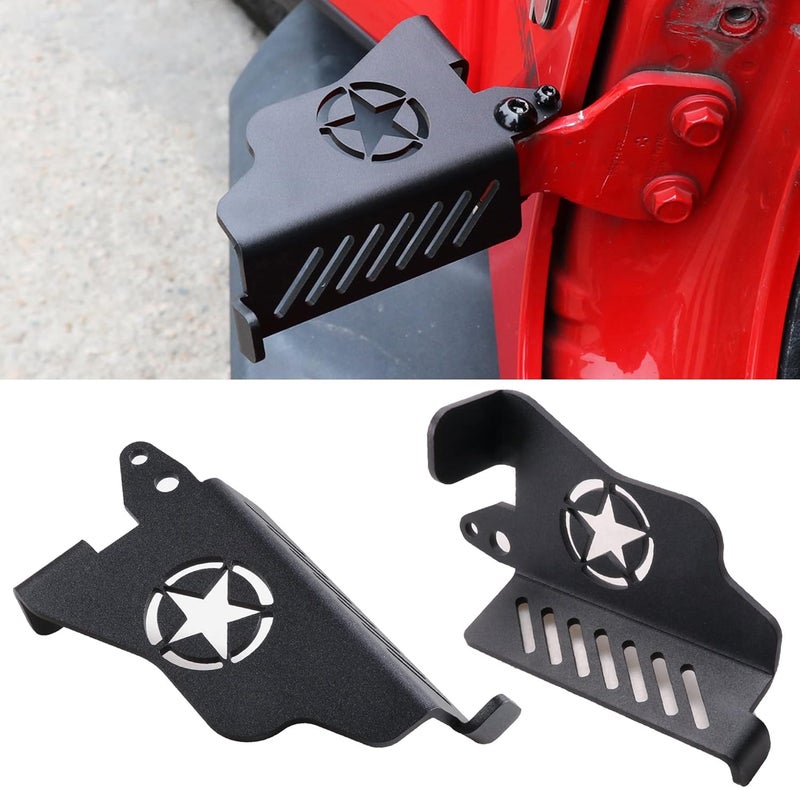 RERPRO Foot Pegs for Jeep Wrangler & Gladiator (2007-2022) - Metal Rest Pedals, 1 Pair Star - Image 1