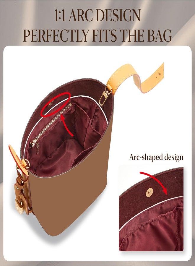 Doxo DupontPaper Handbag Organizer Insert for LV All In BB, Premium Water-Resistant All In BB Purse Insert with Zipper, Lightweight Tear-Resistant Storage Pouch Bags Shaper Divider for Luxury Handbags - Image 5