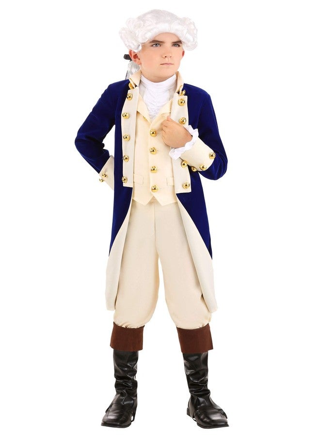 Fun Costumes Kid's Alexander Hamilton Costume | Jacket With Attached Vest Panels, Matching Breeches, And Ruffled Cravat - XX-Large - Multi-colored - Image 2