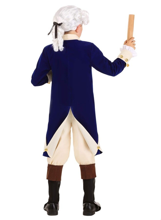 Fun Costumes Kid's Alexander Hamilton Costume | Jacket With Attached Vest Panels, Matching Breeches, And Ruffled Cravat - XX-Large - Multi-colored - Image 4