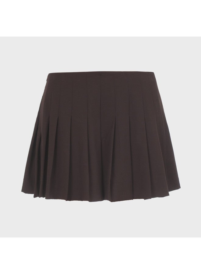 Zara playful Sweet Versatile Youthful Casual Anti-slip Pleated Mini Skirt - Image 3