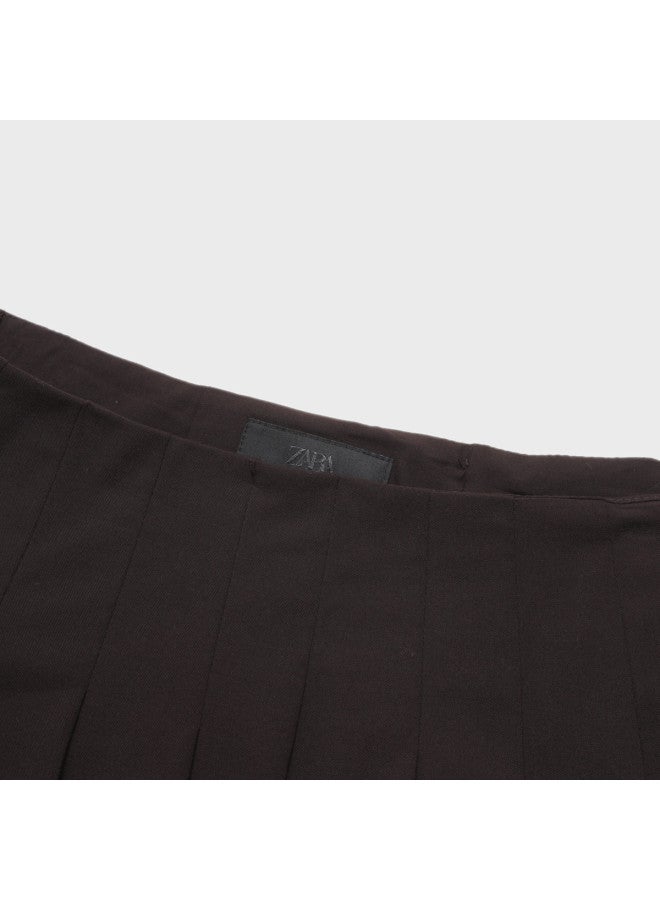 Zara playful Sweet Versatile Youthful Casual Anti-slip Pleated Mini Skirt - Image 4