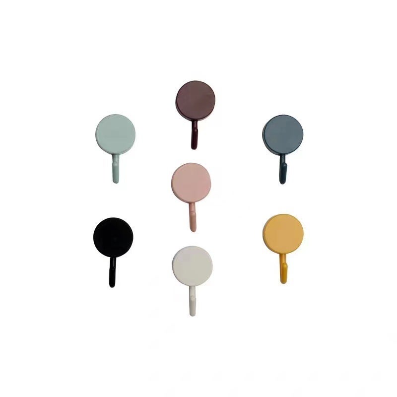 Clear Adhesive Wall Hooks for Kitchen Bath Nordic Simple Small Hook Multicolor Mixed Hair