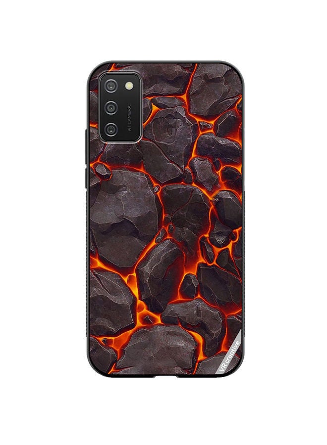 VR CREATIVE Protective Case Cover For Samsung Galaxy A02s Mattle Paint Texture Design Multicolour - Image 1