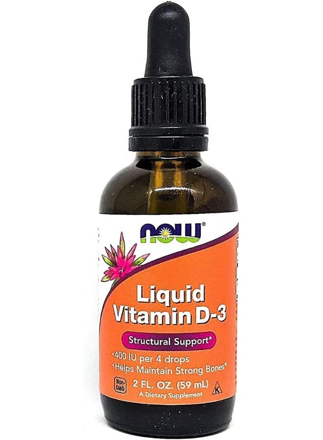 Now Foods - Liquid Vitamin D-3 2 Fl Oz - Image 2