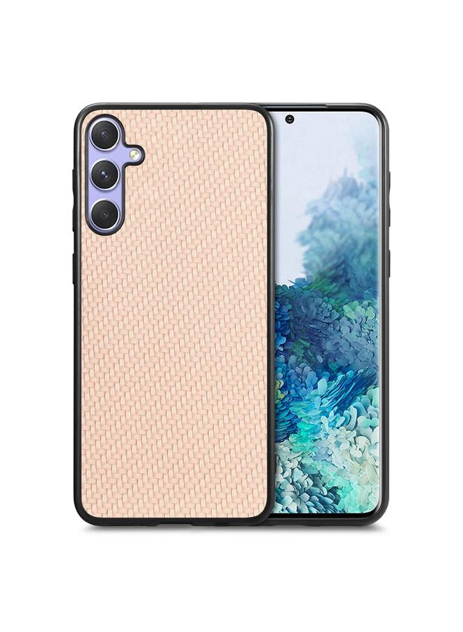 اس-توب جراب لهاتف Samsung Galaxy S25+ 5G مصنوع من ألياف الكربون وغطاء خلفي من الجلد - Image 1