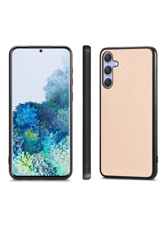 اس-توب جراب لهاتف Samsung Galaxy S25+ 5G مصنوع من ألياف الكربون وغطاء خلفي من الجلد - Image 2