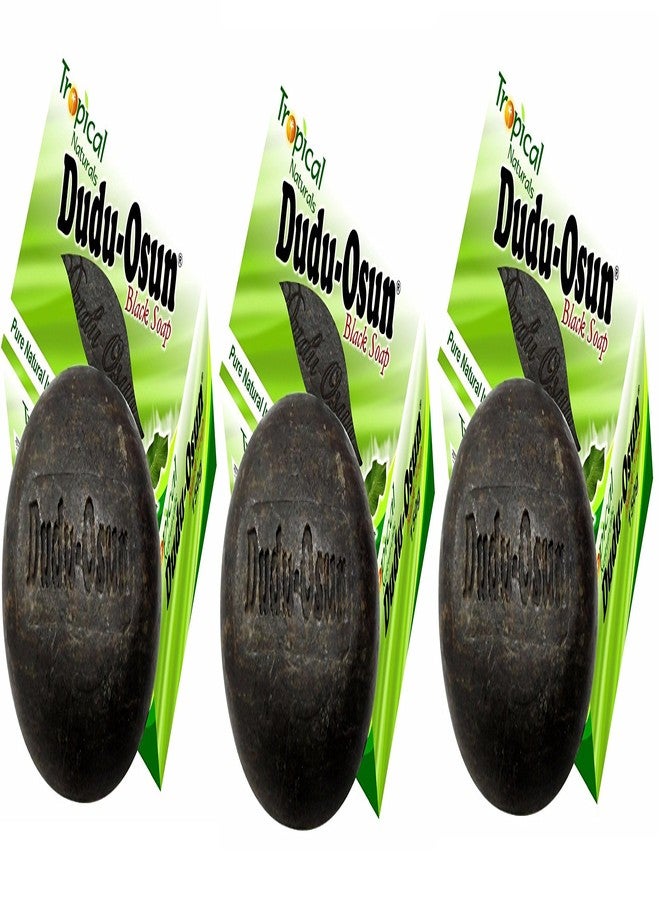 Dudu-Osun Dudu Osun Pure Organic African Black Soap 150g(Pack of 3) - Effective for Acne Treatment, Eczema, Dry Skin, Scar Removal, Dandruff, Pimples Mark Removal, Anti-fungal Face & Body Wash - Image 1