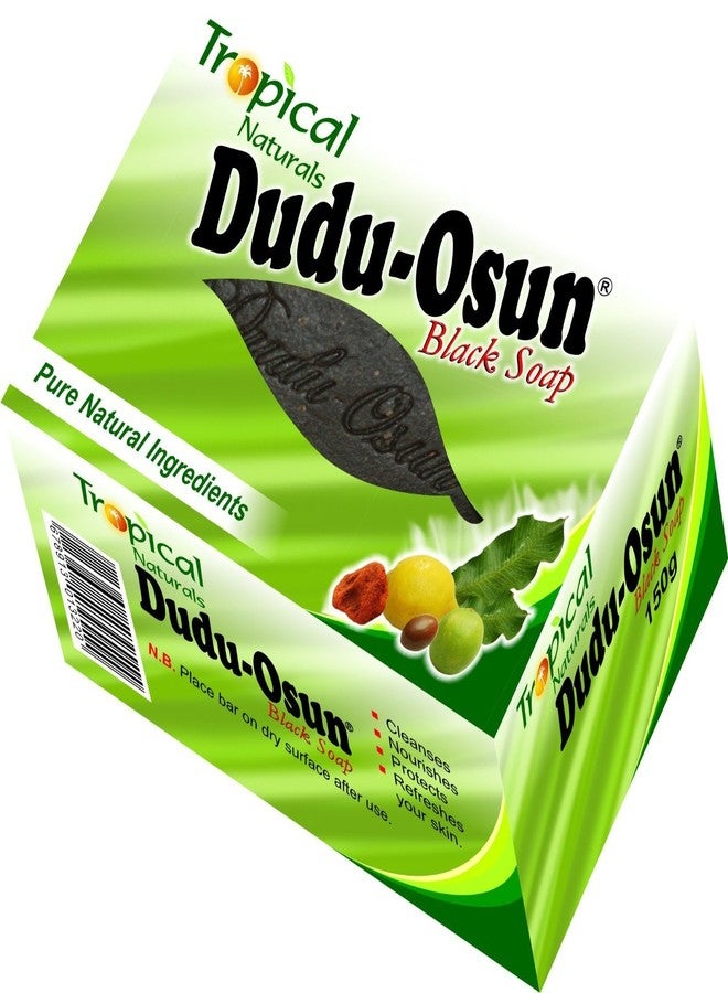 Dudu-Osun Dudu Osun Pure Organic African Black Soap 150g(Pack of 3) - Effective for Acne Treatment, Eczema, Dry Skin, Scar Removal, Dandruff, Pimples Mark Removal, Anti-fungal Face & Body Wash - Image 3
