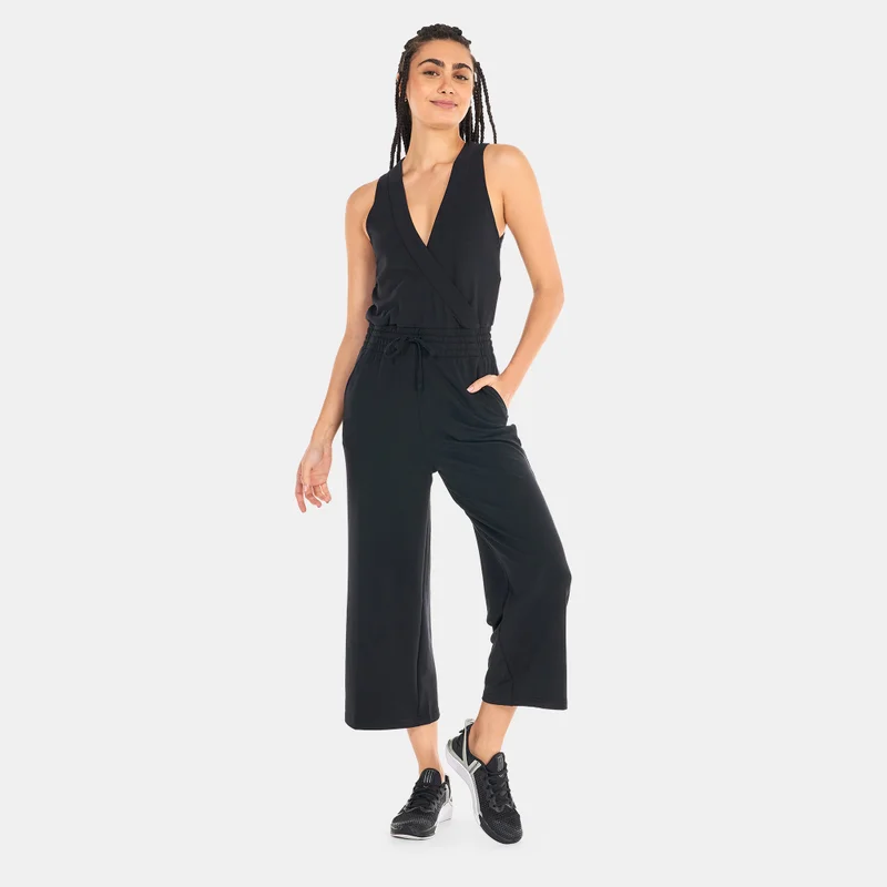 Nike Black Women's Yoga Dri-FIT French Terry Jumpsuit for Women | Best Price UAE