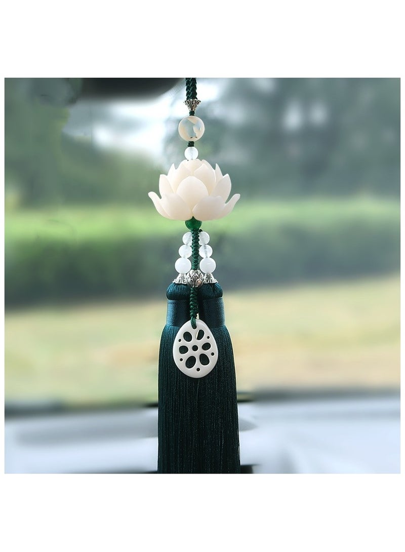KUYING High End Bodhi Lotus Magnolia Flower Pendant For Interior Rearview Mirror 