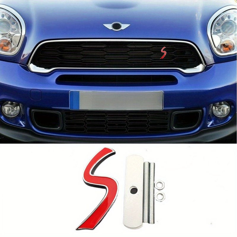 A Unique Design Front Grille Emblem For Mini Cooper With Union Jack Flag Style 1 Pc - Image 1