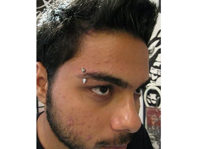 Ervio Curved Eyebrow Barbell Ring | Silver Stainless Steel Body Piercing Jewelry for Ear, Lip, Belly, Tongue, Nipple | Unisex Cartilage Rook Daith Tragus Studs for Men & Women - Image 3