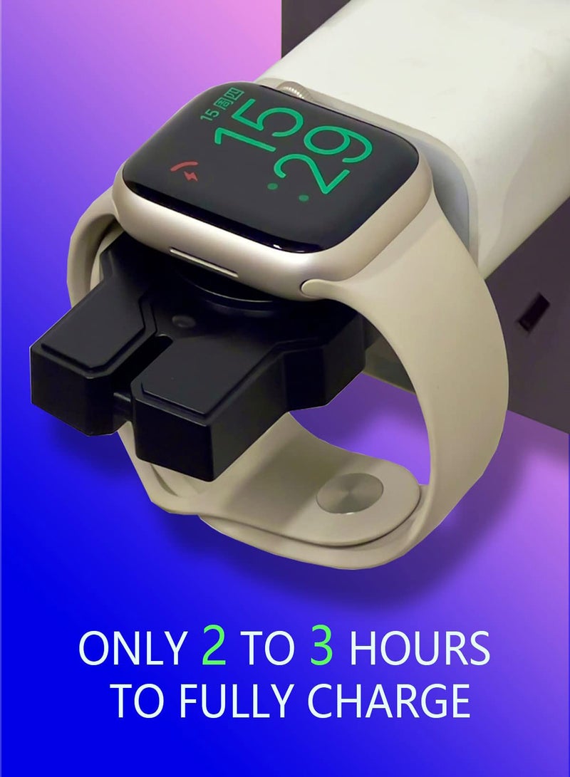 Zikra USB-C Charger for Apple Watch, Travel Car Charger, Portable Wireless Powerful Magnetic Fast Charging Compatible with Apple Watch Ultra 8/7/SE/6/5/4/3/2, Portable Apple Watch Charger - Image 4