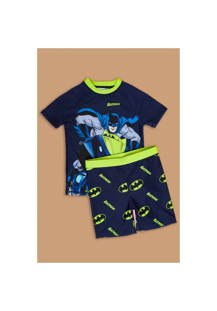 R&b Batman Print Swimwear Set
