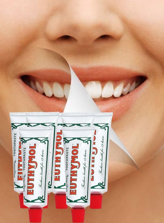 يوثيمول 7 قطع معجون أسنان ايوثيمول الأصلي 75مل - Image 1