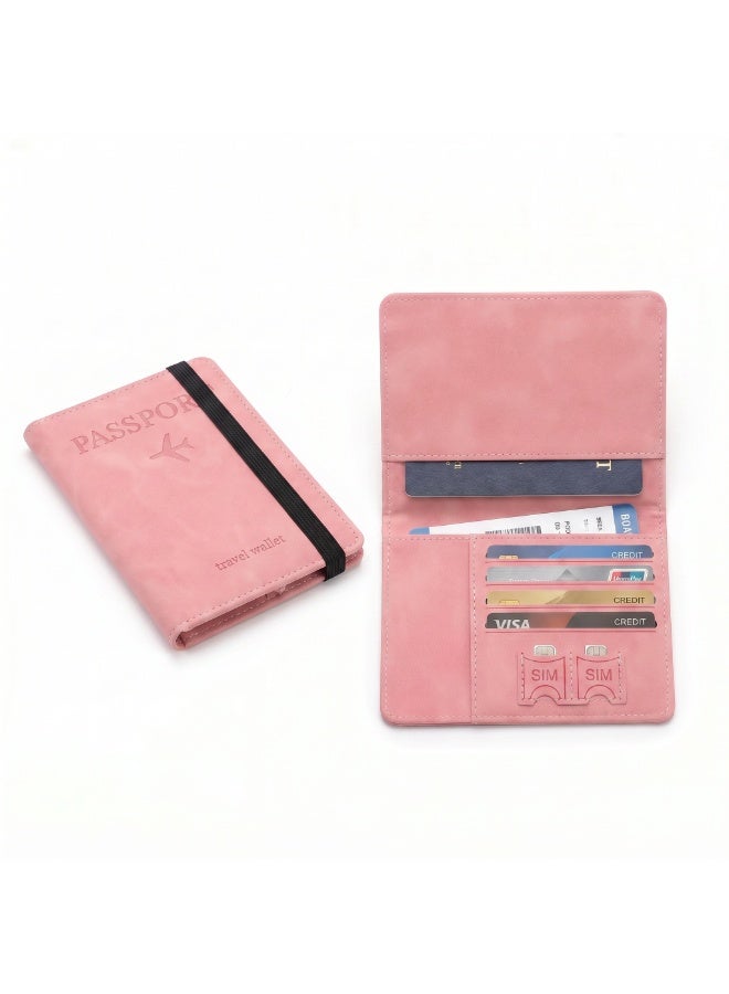 Premium Travel Wallet & Passport Holder with Elastic Band | Water-Resistant Organizer with 4 Card Slots & 2 SIM Pockets - Image 5