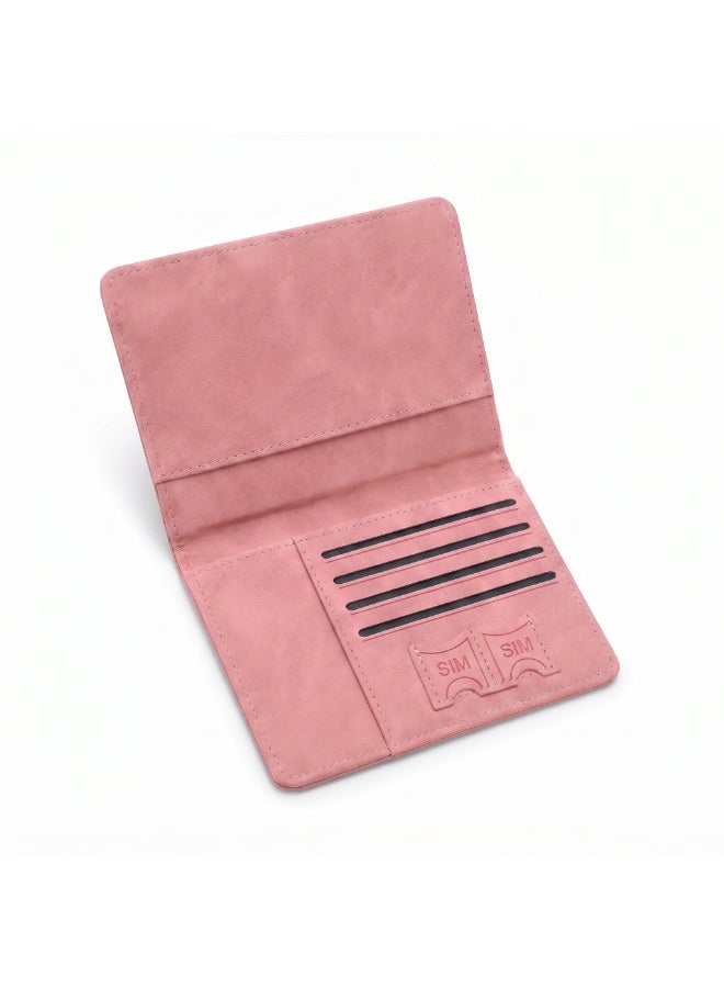 Premium Travel Wallet & Passport Holder with Elastic Band | Water-Resistant Organizer with 4 Card Slots & 2 SIM Pockets - Image 4