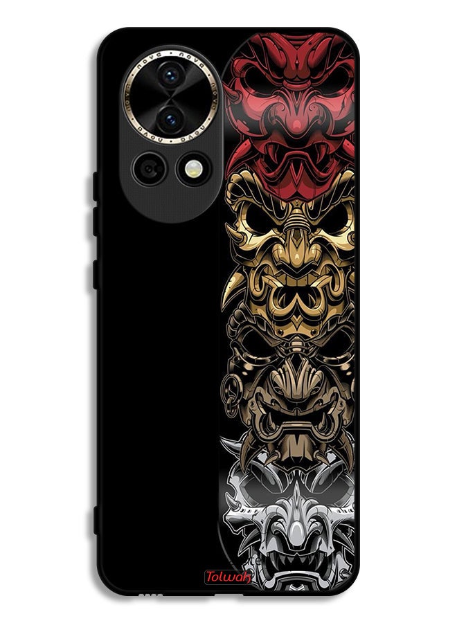 Tolwak Huawei nova 12 5G Protective Case Cover Heads Art - Image 1