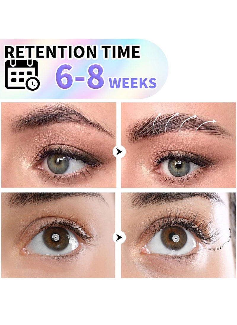 Elaimei - Brow Lamination Lash Lift and Tint Kit Professional Eyebrow and Eyelash Perm Kit with Black Dye Fuller and Thicker Brows Long lasting for 6-8 Weeks Suitable for Salon and Home Use - Image 1