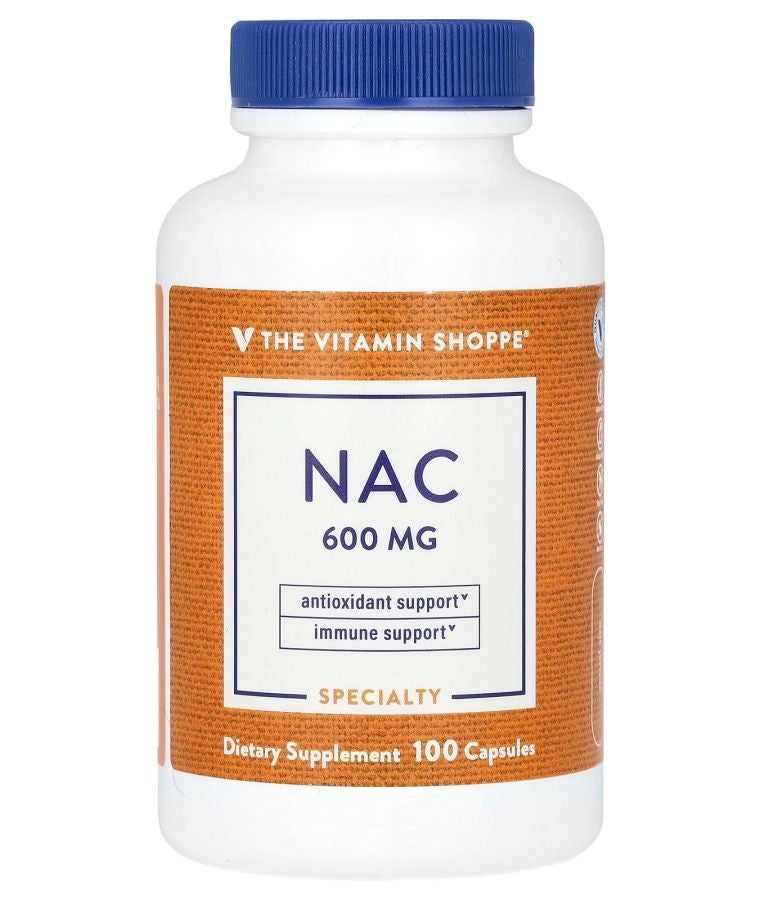 The Vitamin Shoppe NAC 600 mg 100 Capsules