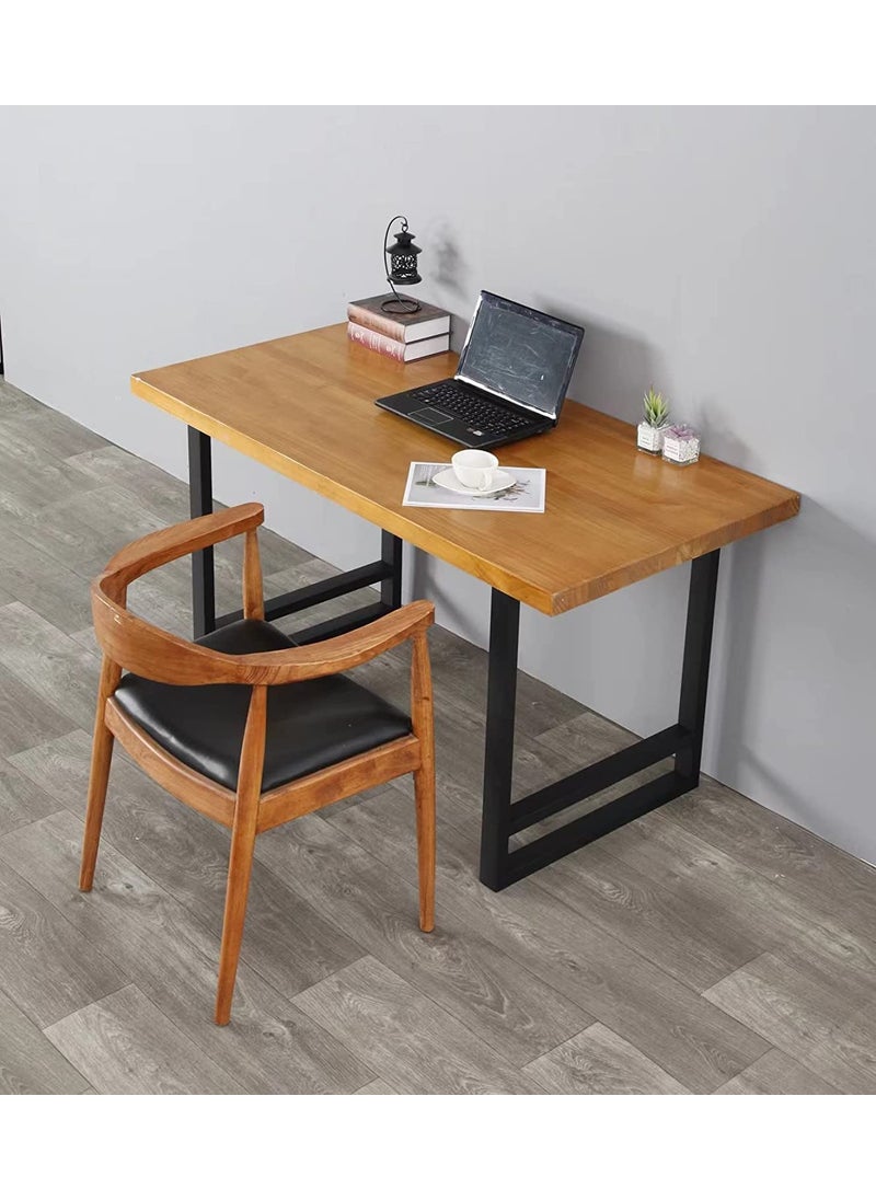 HIRVALL HIRVALL Metal Table Legs Heavy Duty Square Tube Iron Desk Legs Set of 2 28 Height 18 Wide Industrial Furniture LegsDining Table LegsModern Coffee Table LegsBench LegsConsole Table Legs  - Image 2