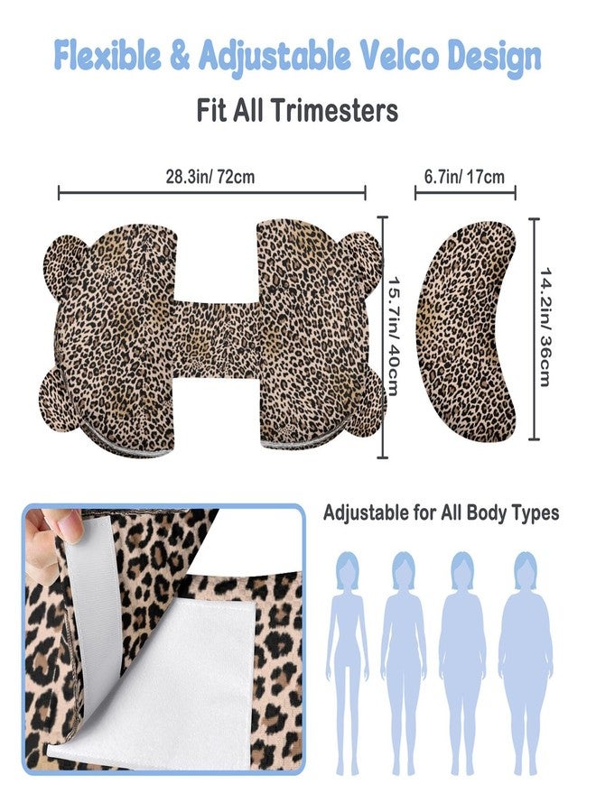 gxfcymxbd Pregnancy Pillow for Sleeping,Maternity Pillow with Cooling,Maternity Support for Back and Hip Relief,Soft and Comfortable Wedge Pregnancy Pillows Side Sleeping Support for Belly with Removable Cover - Image 2