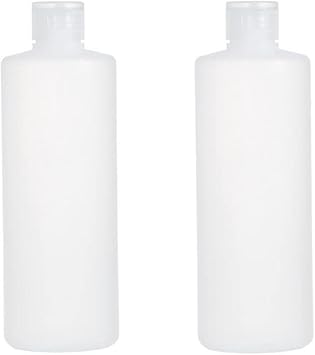 ericotry ericotry 2Pcs Clear Empty Plastic Soft Tube Squeeze Bottle Cosmetic Toiletries Storage Containers with Flip Cover for Toner Lotion Shower Gel Shampoo 400ml - Image 1