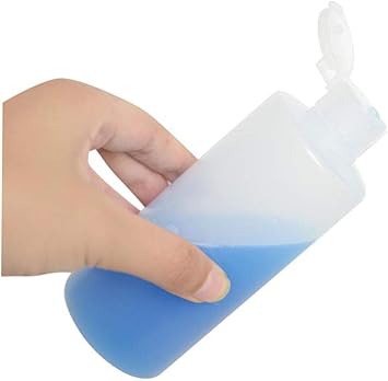 ericotry ericotry 2Pcs Clear Empty Plastic Soft Tube Squeeze Bottle Cosmetic Toiletries Storage Containers with Flip Cover for Toner Lotion Shower Gel Shampoo 400ml - Image 4