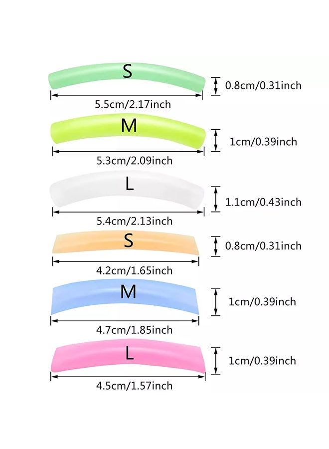 IOLITE 12-Pieces Eyelash Perming Pads Silicone Perm Lift, Eyelash Curler Refills Pads For S, M, L With 6 Different Sizes - GJD06 - Image 4