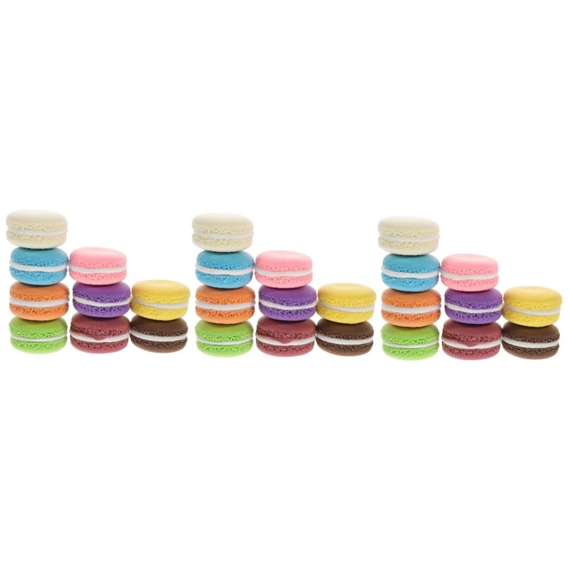 27 Pcs Artificial Macaron Cake Models For Bakery Display Photography Decor - Image 2