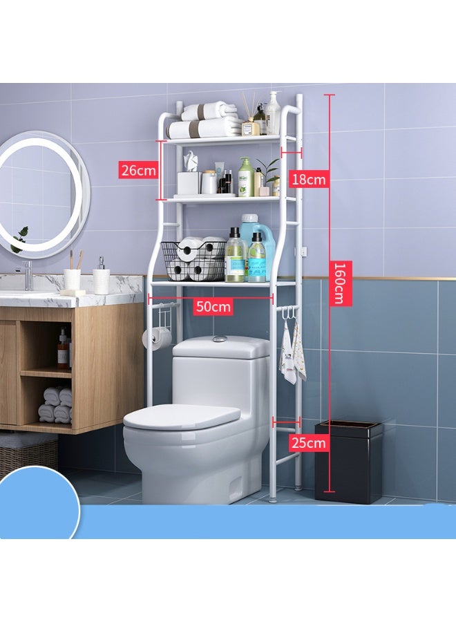 Beauenty Toilet Storage Rack, 3-tier Bathroom Storage Shelf, Over The Bathroom Shelf Organizer Stand, High Capacity, Bathroom Space Saving Shelf - Image 2