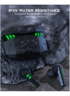 BLACK SHARK Black Shark T6 Wireless Gaming Earbuds 5.20 Bluetooth,Ultra-Low Latency,Dual Noise Cancelling Microphones, Waterproof & 26 Hours Playtime - Black  - Image 5