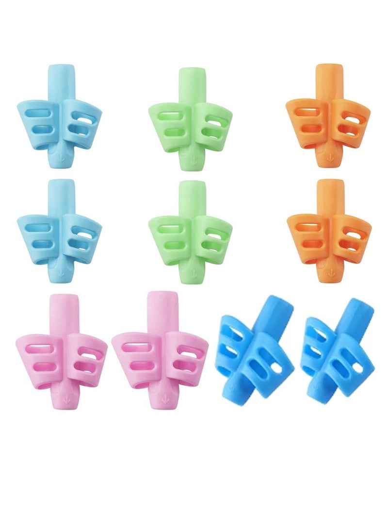 Daytoyz - 10 Pack Pencil Grips for Kids Handwriting, Comfortable Writing Training Aid Correction Gel Pencil Grip for Kids, Children, Preschoolers - Image 1