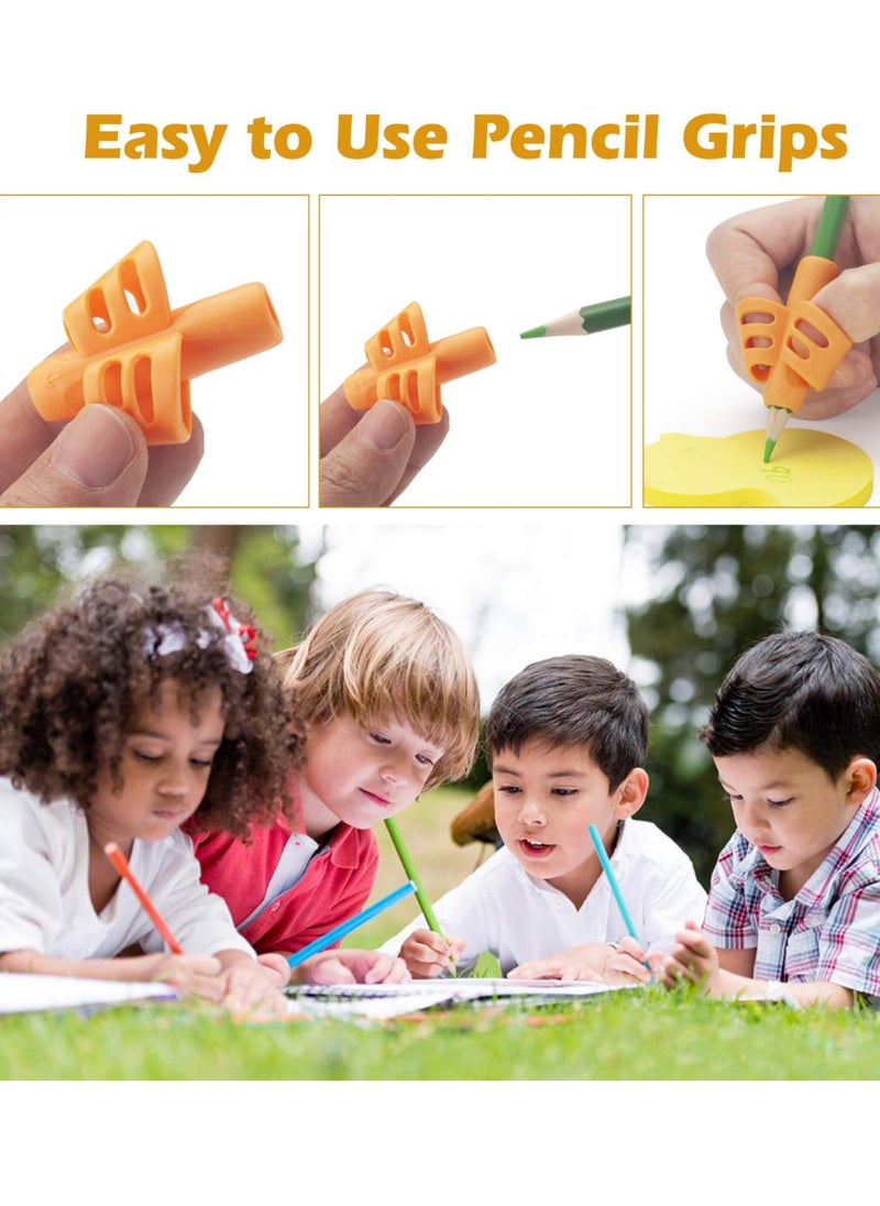 Daytoyz - 10 Pack Pencil Grips for Kids Handwriting, Comfortable Writing Training Aid Correction Gel Pencil Grip for Kids, Children, Preschoolers - Image 1