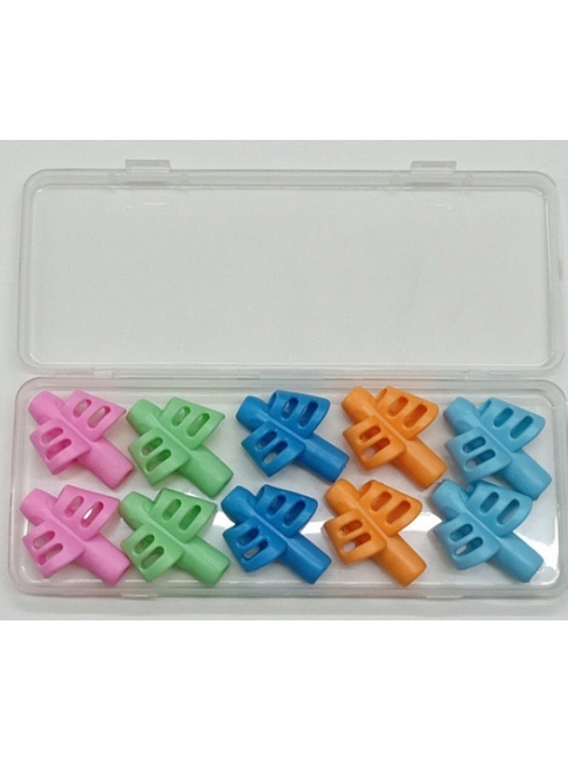Daytoyz - 10 Pack Pencil Grips for Kids Handwriting, Comfortable Writing Training Aid Correction Gel Pencil Grip for Kids, Children, Preschoolers - Image 1
