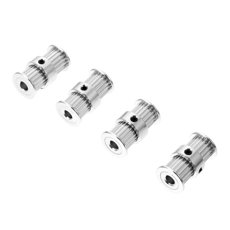 4Pcs Double Head Timing Pulley 2GT 20 Teeth For 3D Printer Parts Accessories - Image 2