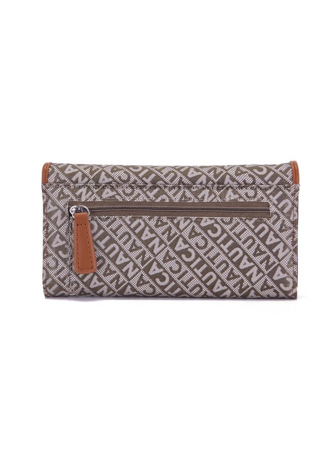 NAUTICA Nautica Women's Perfect Carry-All Money Manager RFID Blocking Wallet Organizer, Brown  - Image 3