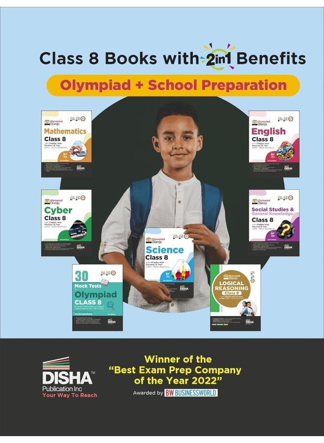 Olympiad Champs English Class 8 with Chapter-wise Previous 10 Year (2013 - 2022) Questions 5th Edition | Complete Prep Guide with Theory, PYQs, Past & Practice Exercise |  - Image 1