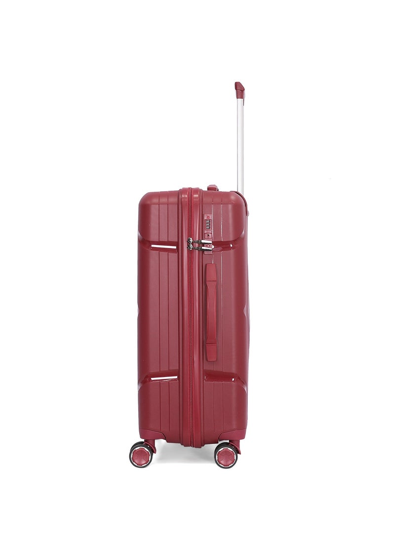 Sonada Trolley Bags 3 PCS Set Hardside Suitcase,Burgundy - Image 3