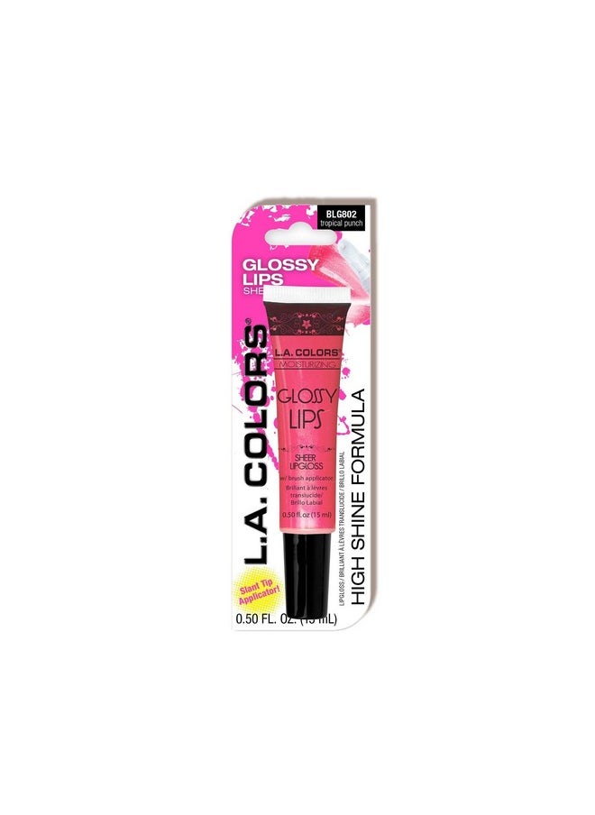 L.A. Colors L.A. COLORS Glossy Lips Sheer Lipgloss (carded), Tropical Punch BLG802 