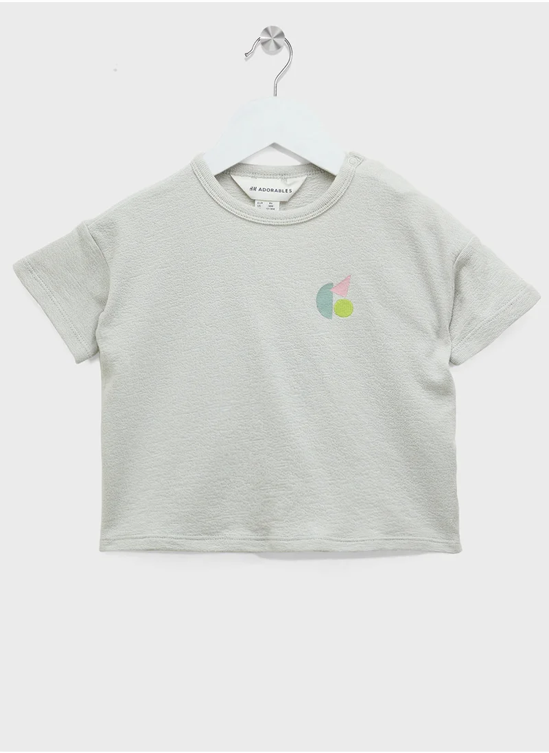 اتش اند ام Cotton Terry T-Shirt