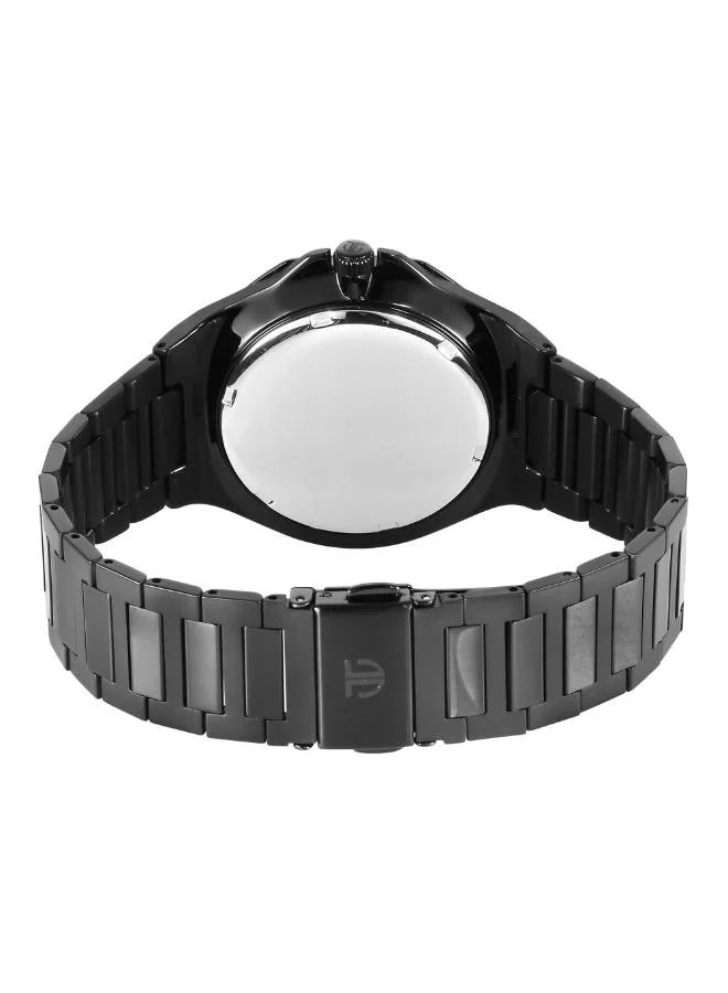تيتان Men Analog Display Watch With Black Stainless Steel Strap - 90198NM01