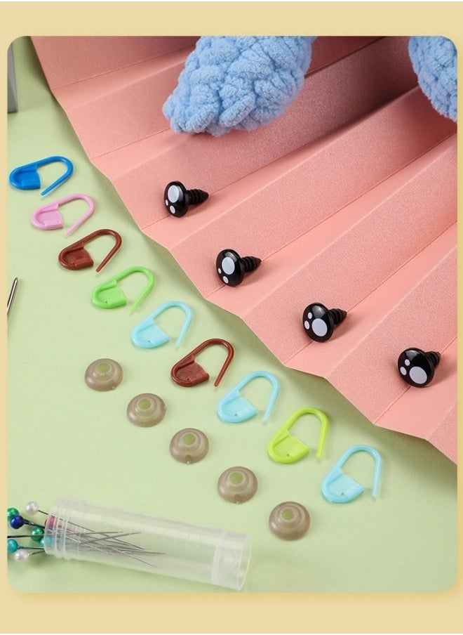 BUPY - Crochet Kit for Beginners, Includes All Crochet Accessories and Step-by-Step Video Tutorials, 2 Piece Turtle - Image 1