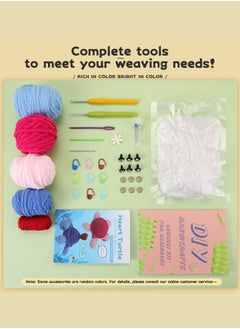 BUPY Crochet Kit for Beginners, Includes All Crochet Accessories and Step-by-Step Video Tutorials, 2 Piece Turtle  - Image 3